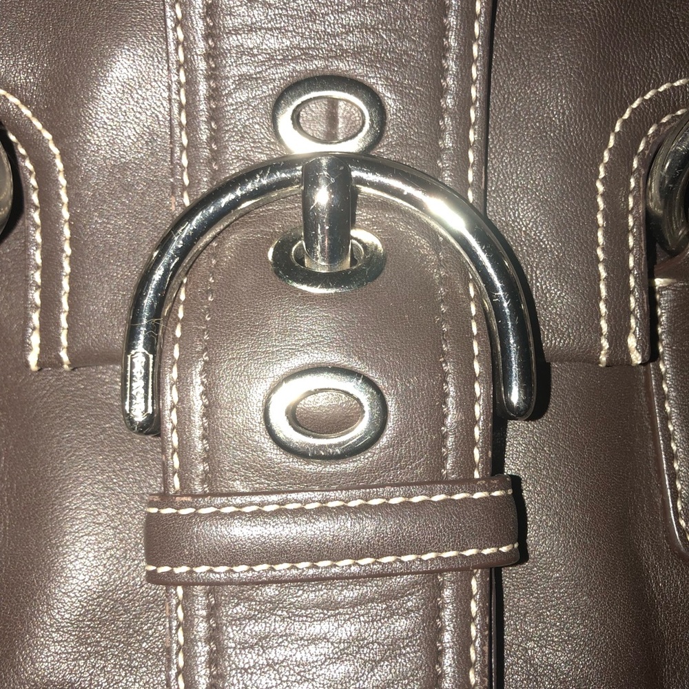 Leather Coach Handbag - Picture 3 of 8